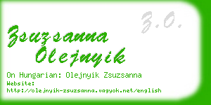 zsuzsanna olejnyik business card